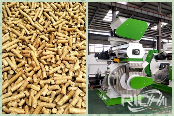 What causes the wood pellet machine inner wall to stick the material problem?