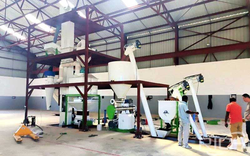 1-2 Tons/hour Small-scale Chicken Feed Pellet Production Line Turnkey Project