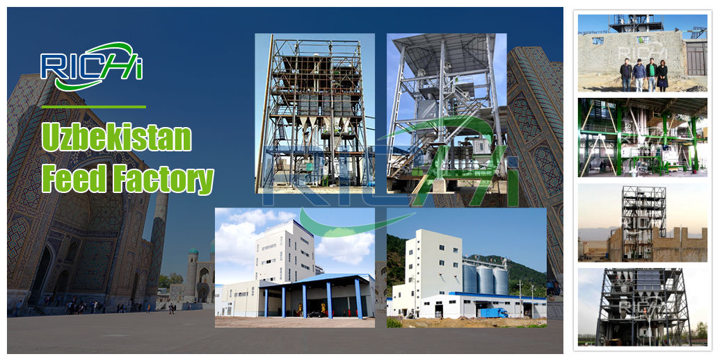RICHI feed mill plant and feed machine for sale Uzbekistan