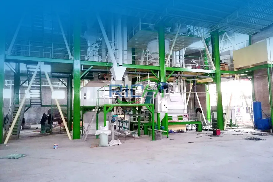 10T/H Broiler Feed Pellet Machine Project in Afghanistan