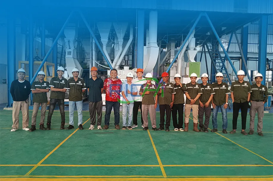 2T/H Shrimp Feed Pellet Mill Feed Pellet Machine Project in Indonesia