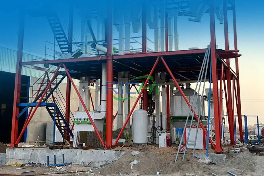 10T/H Dual-Purpose Poultry & Cattle Feed Pellet Machine Project in Iraq