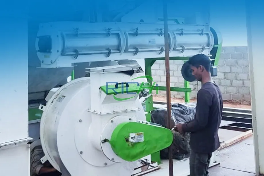 10-15T/H Poultry Feed Pellet Machine Project in Oman