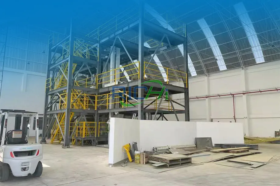 5T/H Poultry & Layer Feed Pellet Machine Project in Peru