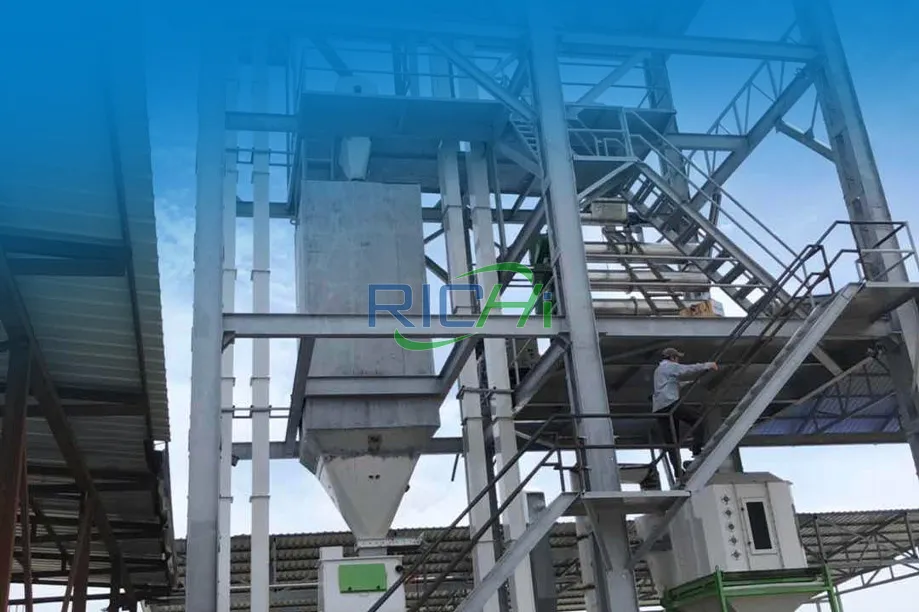 5T/H Sinking Fish Feed Pellet Machine Project in Uzbekistan