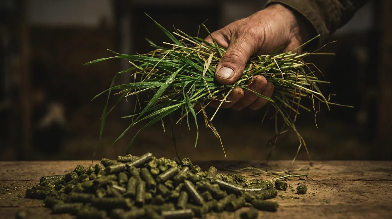 grass feed pellets