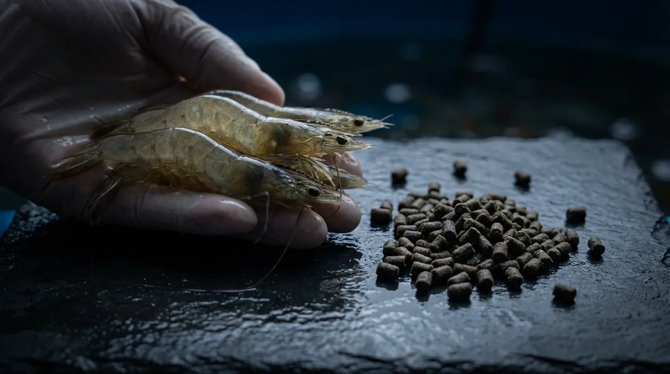shrimp feed pellets