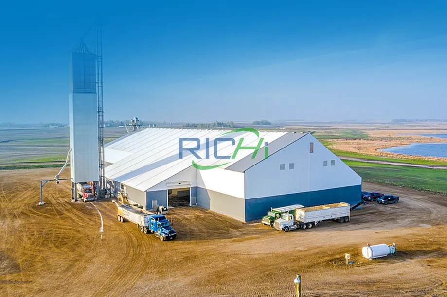 Línea de producción de fertilizantes orgánicos a partir de lodos de vaca (9-10 t/h) en Argentina