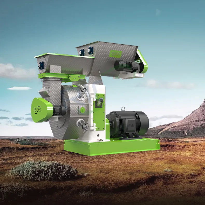 Máquina para fabricar pellets de estiércol animal