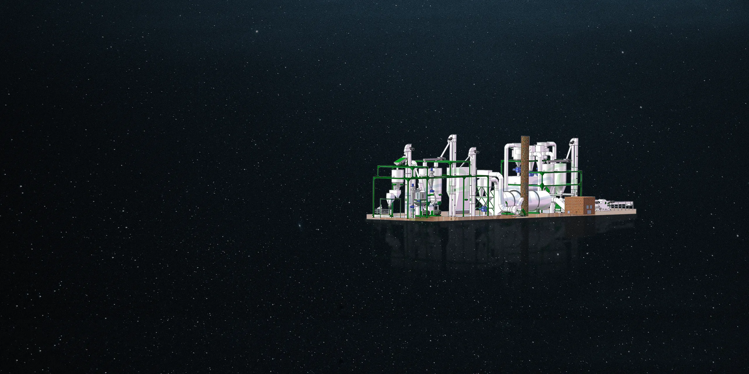 Diseño de planta de máquinas de pellets de biomasa