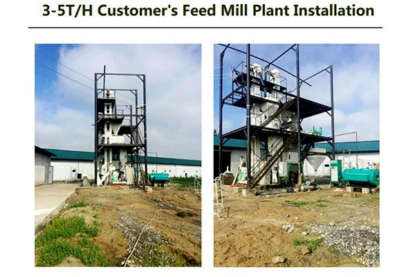 The installation of 4t/h chicken feed pellet production line in Uzbekistan 2