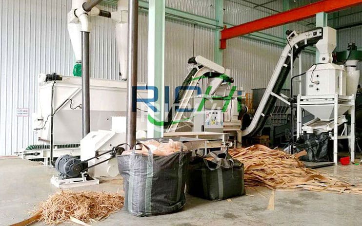 TAIWAN 1-2T/H Biomass Wood Pellet Manufacturing Plant