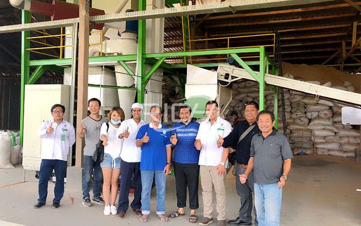 Indonesia 1-1.5T/H Wood Pellet Production Line