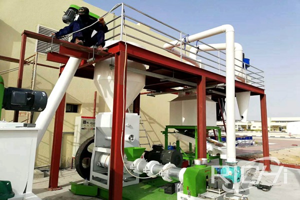 Large floating fish feed extruder machine prices