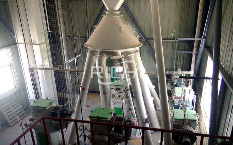 Kenya Complete 5T/H Poultry Feed Mill For Mash Feed Production