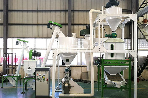 1 ton chicken feed pellet production line case highlights