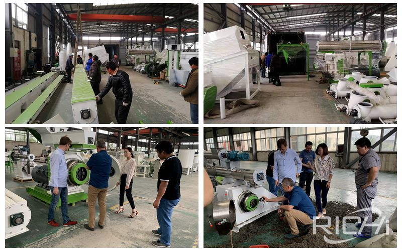 Polish waste tire pellet production line equipment shipment