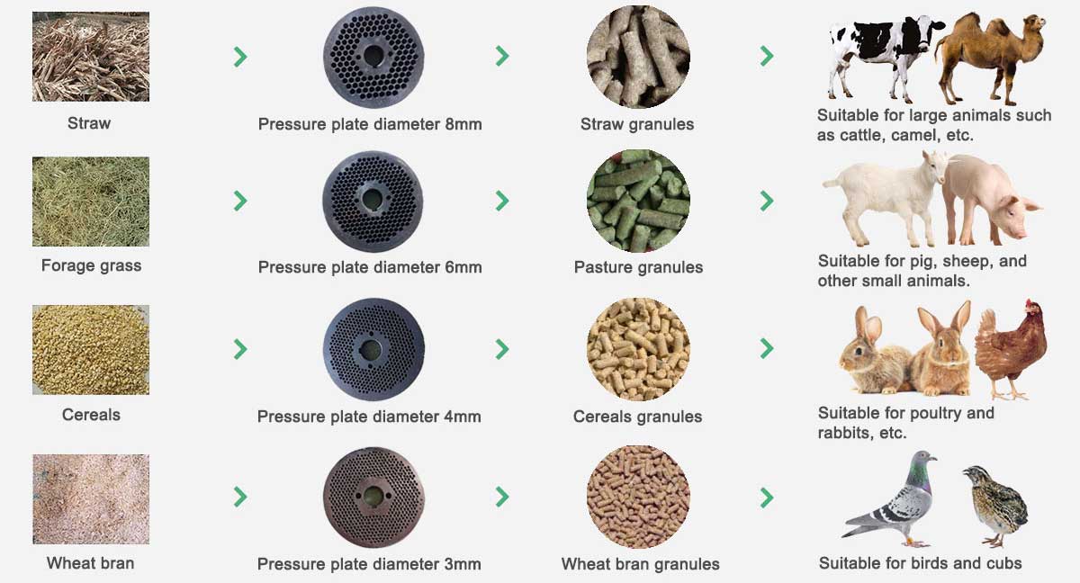 High Quality Diesel Flat Die Feed Pellet Mill Poultry Feed Pellet Mill