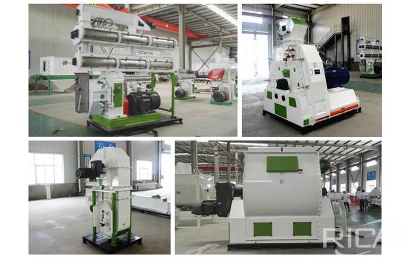 10T/H animal feed pelletizer production line delivery site