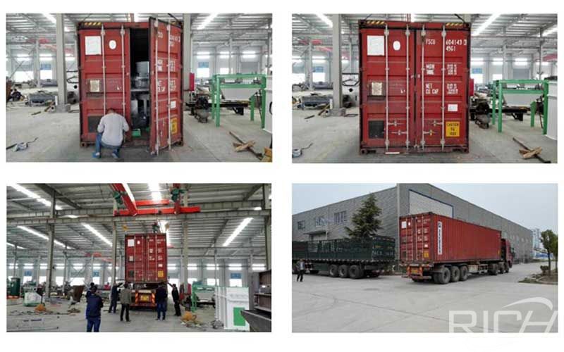 Animal pellet feed equipment exported to Algeria