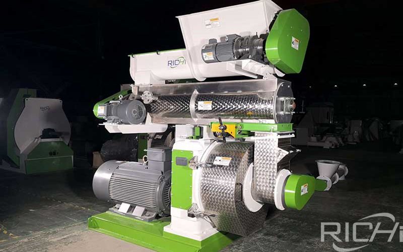 Richi Machinery exported to the US forage Grass Pellet production line Introduction