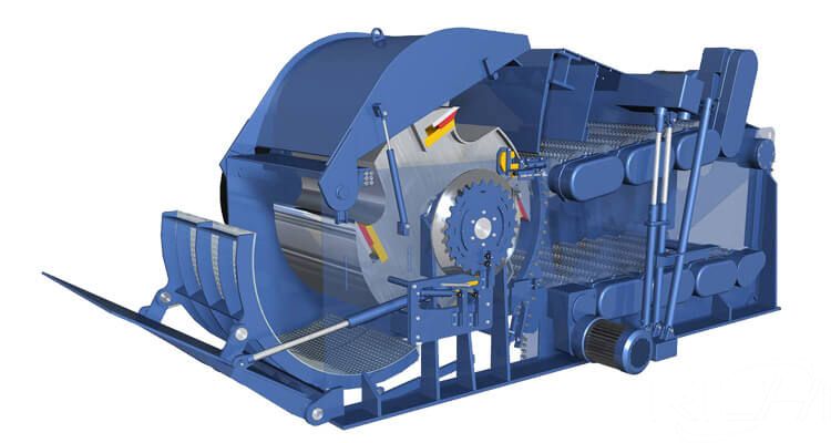 structural layout of wood chippers