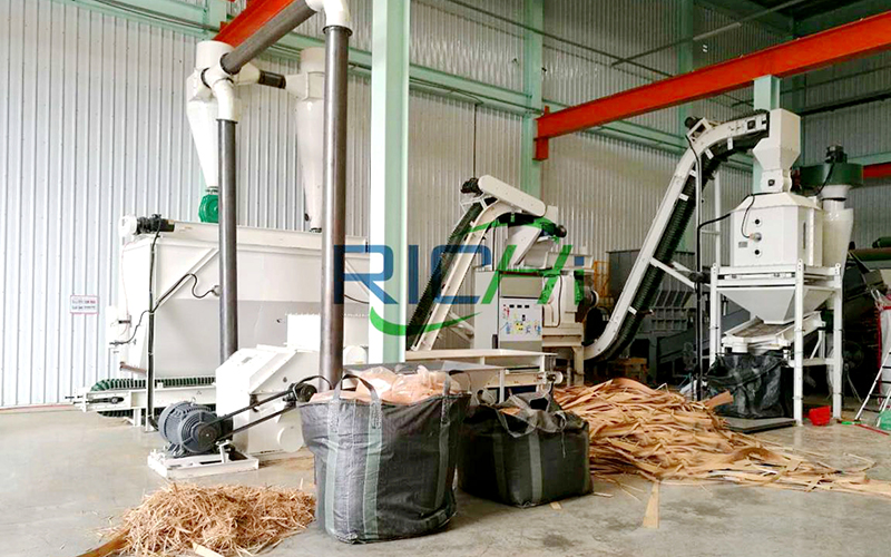 Taiwan 1-2 t/h Wood Biomass Pellet Production Line