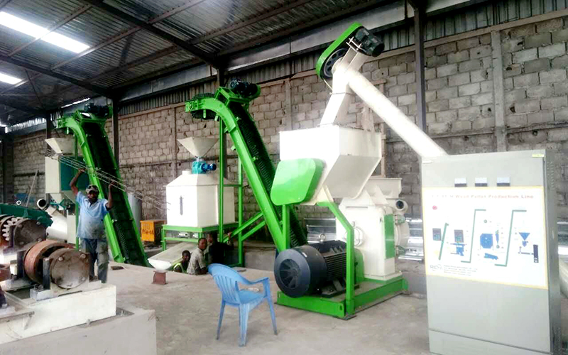 Biomass pellet plant