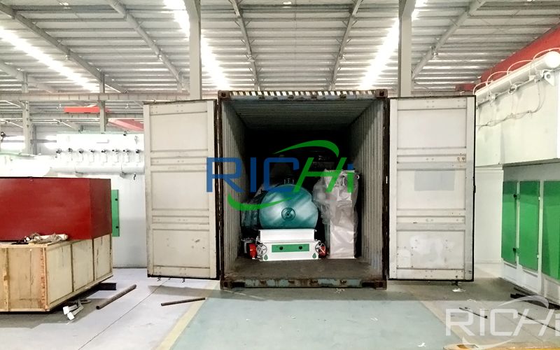 Delivery of pellet production line equipment