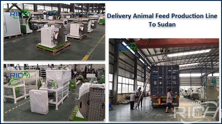 1-2T/H Animal Feed Production Line Export to Sudan