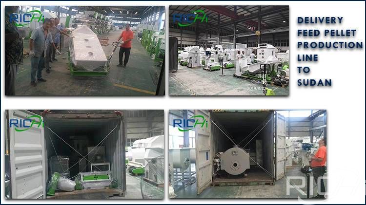 1-2T/H Animal Feed Production Line Export to Sudan