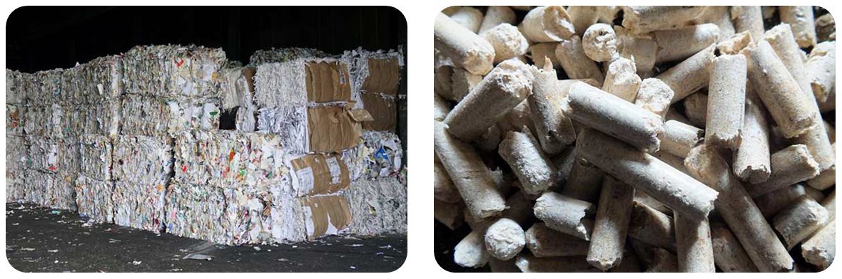 Waste papers and Waste papers pellet