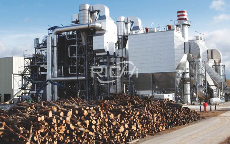 Wood pellet plant