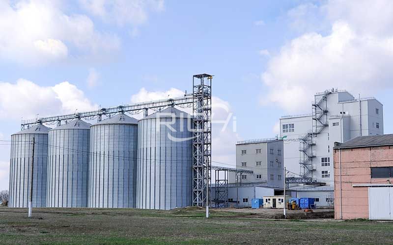 Large-capacity chicken feed pellet production line project