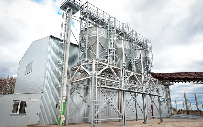 Large-capacity chicken feed pellet production line project