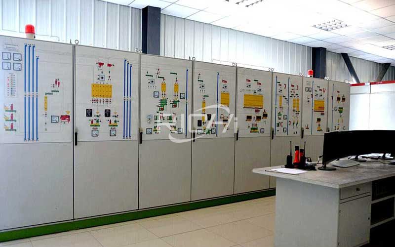 Flow chart of electric control cabinet of poultry feed pellet production line