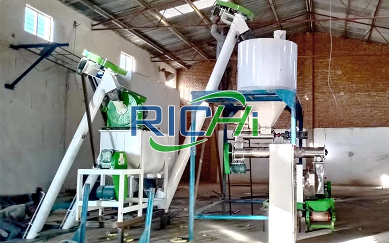 Uzbekistan 1 TPH Floating Fish Feed Line and 1-2 TPH Cattle Feed Extruded Joint Production Line Project