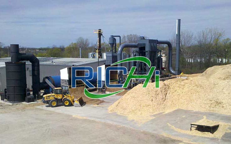 Germany 2-2.5 Tons/hour Computer Control Wood Pellet Plant