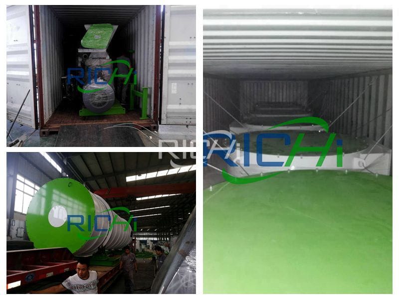 US 10t/h Biomass Wood Pellet Plant Production Line delivery photos