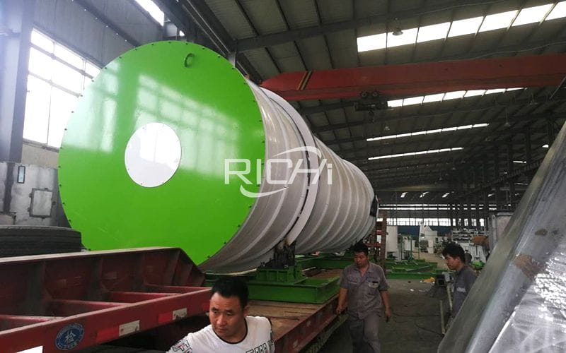 US 10 tons/hour biomass wood pellet line equipment shipped