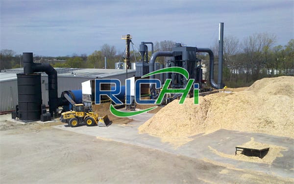 CE wood pellet plant in Deutsch