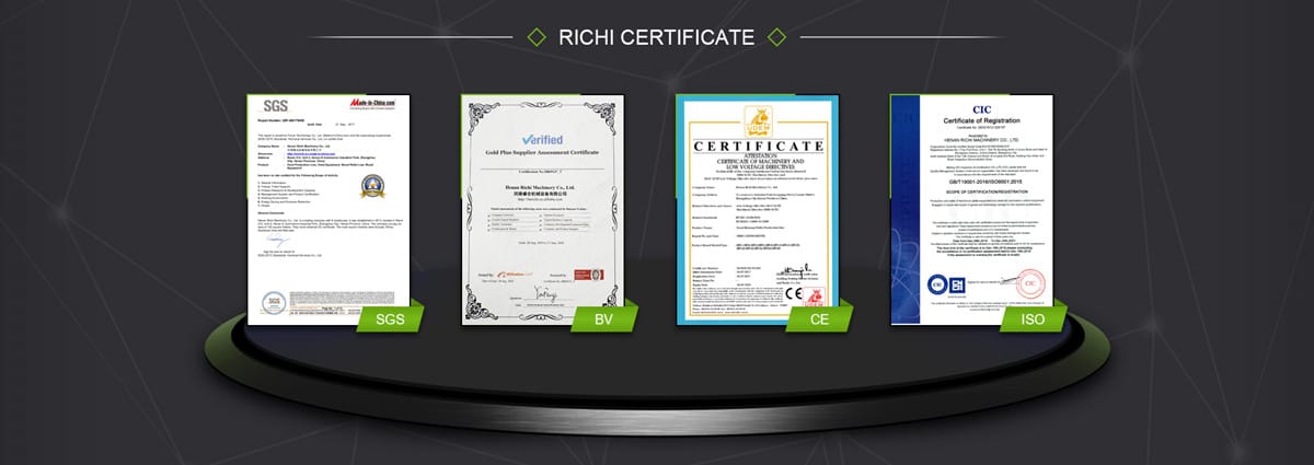 Pellet Production Line Certifications