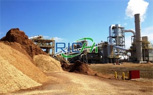 Complete biomass pellet production line