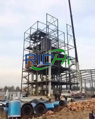 pig feed pellet production line manufacturing process