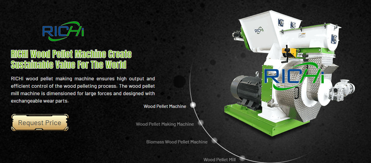 How does a wood pellet machine work?