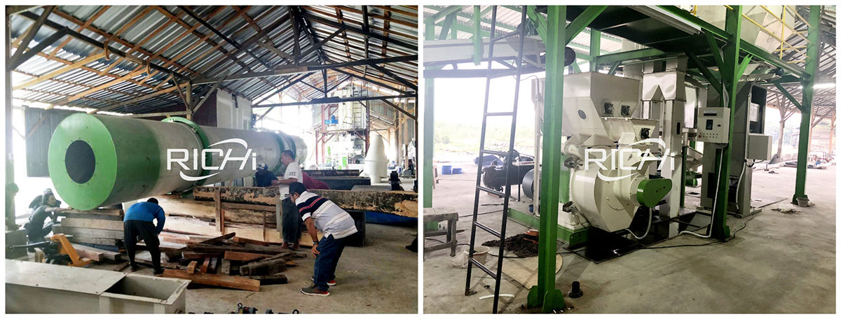 rotary dryer for biomass sawdust pellet plant