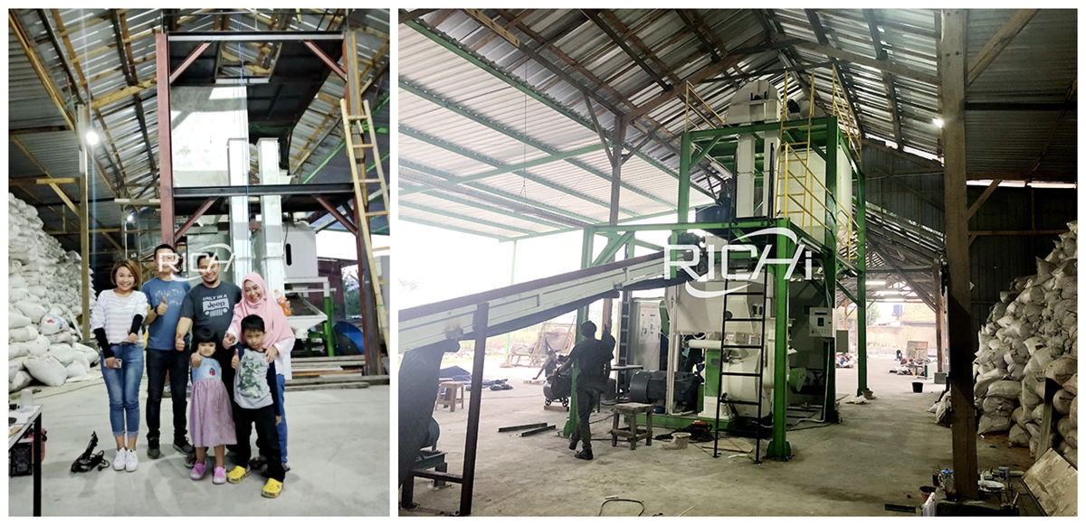 Cooling section for pellet production line