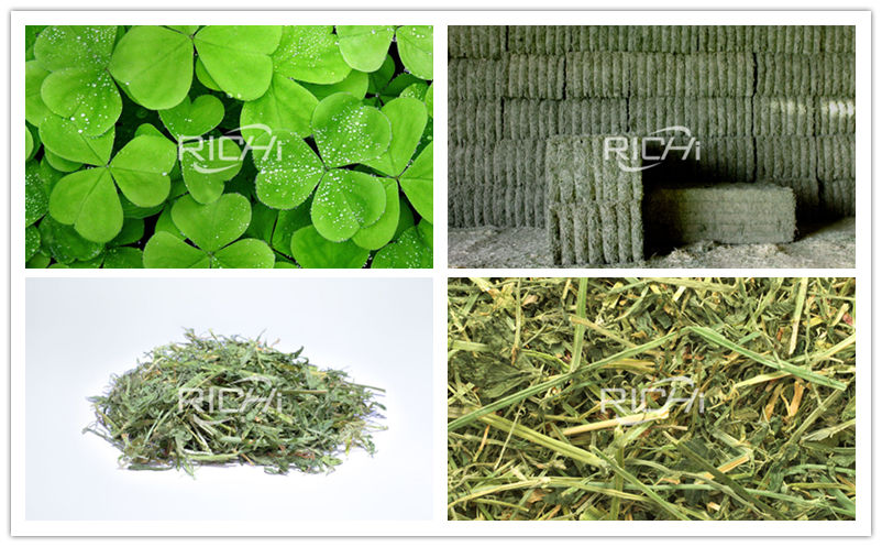 alfalfa lucerne hops grass rice husk pellet machine