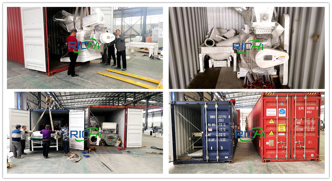 Delivery site of Taiwan automatic wood pellet mill line project