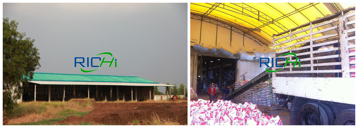 3-5t/h organic chicken manure pellets production line in Thailand